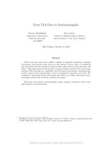 From Tick Data to Semimartingales: High-Frequency Financial Modeling