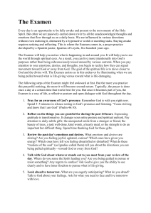 The Examen: Daily Spiritual Reflection Guide