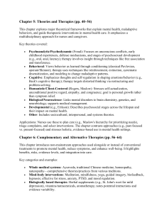 Mental Health Theories & Therapies Textbook