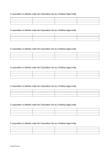 Corporation Definition Worksheet