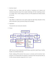 Aluminium Foam Fabrication: PM Process & Blowing Agent Research