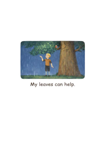 My Leaves Can Help: Children's Storybook