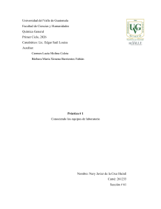 Informe de Pr&aacute;ctica: Precisi&oacute;n de Equipos de Laboratorio