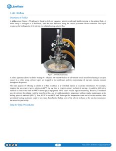Reflux Setup: Chemistry Lab Procedure
