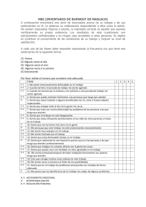 Cuestionario MBI (Inventario de Burnout de Maslach)