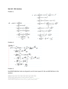 BioE 104 HW1 Solutions: Diffusion & Data Fitting