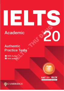 Cambridge Ielts academic 20 (Cambridge University)