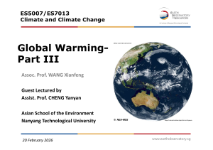 Global Warming Part III: Statistical Climate Analysis