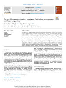Review of Immunohistochemistry Techniques: Applications & Future