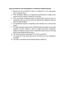 Cystamine Dihydrochloride Neutralization Procedure