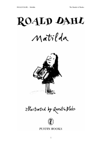 Matilda by Roald Dahl