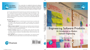 Engineering Software Products: Modern Software Engineering Textbook
