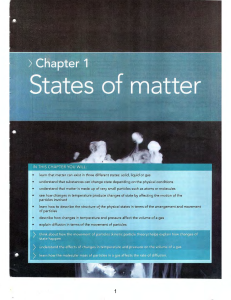 Cambridge IGCSE Chemistry: States of Matter Chapter 1