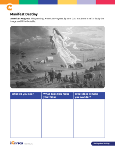 Manifest Destiny Worksheet: American Progress & Westward Expansion