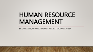 Human Resource Management: Span of Control & Chain of Command