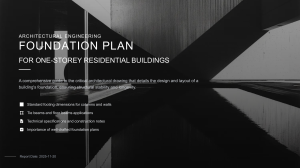 Architectural Engineering Foundation Plan Guide