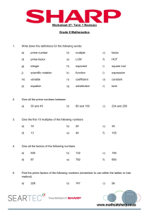 Grade 8 Math Worksheet 27: Term 1 Revision