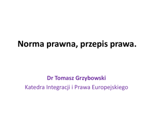 Norma prawna, przepis prawa - definicje i przykłady