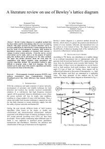 A literature review on use of Bewleys lattice diagram