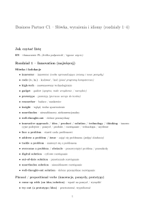 Słownictwo biznesowe C1