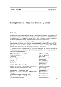 NCh430-2007: Norma Chilena de Hormig&oacute;n Armado