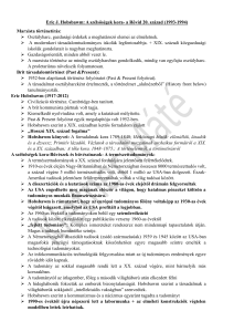 R&eacute;sum&eacute; de l'&Acirc;ge des Extr&ecirc;mes d'Eric Hobsbawm