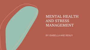 Mental Health and Stress Management Guide
