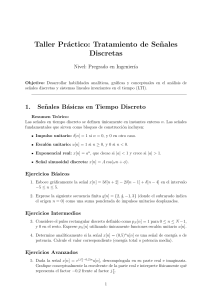 Taller Pr&aacute;ctico: Tratamiento de Se&ntilde;ales Discretas