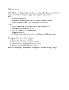 Agile and Scrum: Waterfall Methodology Overview