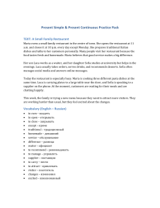 Present Simple & Continuous Practice Pack