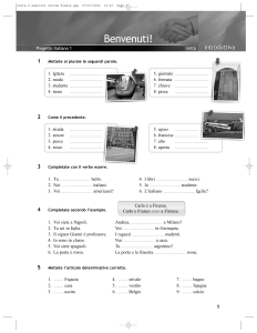 Quaderno di esercizi italiano Unit&agrave; 0 Esercizi Finale