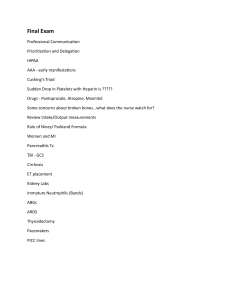 Final Exam Nursing Study Guide