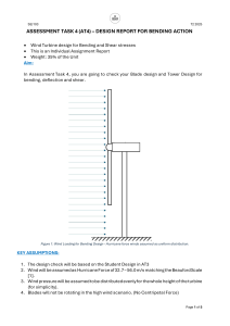 Wind Turbine Bending Design Report - SEJ103 AT4