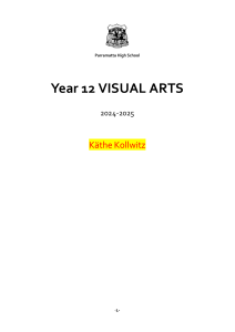 K&auml;the Kollwitz Case Study - Year 12 Visual Arts