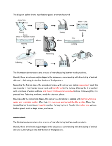 Leather Goods Manufacturing Process Diagram