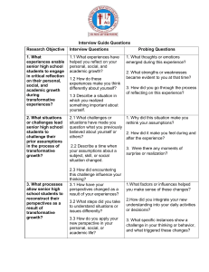 Interview Guide: Student Growth & Reflection