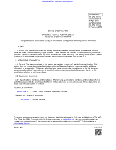 MIL-DTL-8834K Toggle Switch Specification