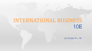 International Business 10E Chapter 6: International Trade Theory