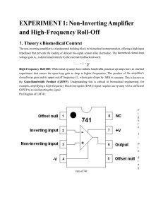 Non-Inverting Amplifier Experiment: High-Frequency Roll-Off Lab Guide