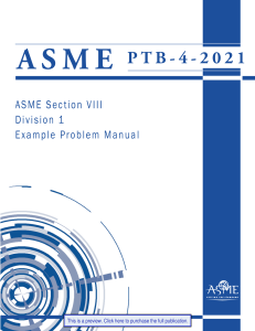 ASME Section VIII Division 1 Example Problem Manual PTB-4-2021