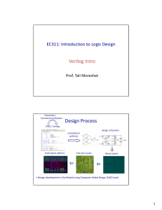 EC311: Introduction to Logic Design - Verilog Intro
