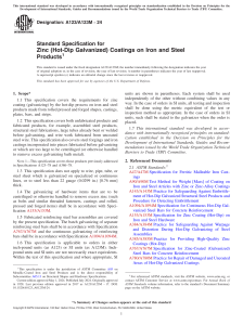 ASTM A123/A123M-24: Zinc Hot-Dip Galvanized Coatings Standard