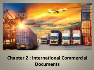 Chapter 2: International Commercial Documents