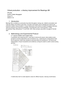 Virtual Production: Factory Improvement for Bearings AB