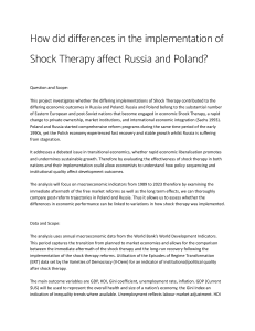 Shock Therapy: Russia vs. Poland Economic Outcomes