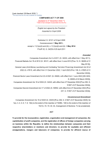 Companies Act 71 of 2008 South Africa