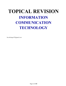 ICT Revision Guide: Computer Systems, Software, & Applications