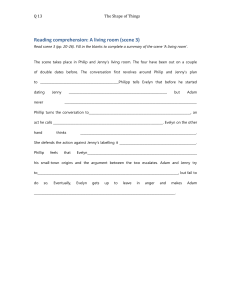 Reading Comprehension: The Shape of Things Scene 3