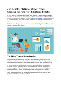 Job Benefits Statistics 2026: Trends Shaping Employee Benefits