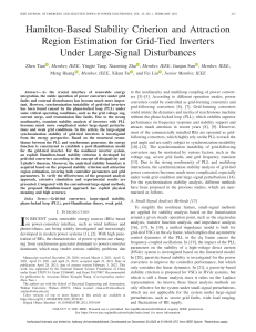 Hamilton-Based Stability Criterion for Grid-Tied Inverters